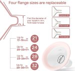 NCVI Double Electric Breast Pump 8782, Portable Anti-Backflow, with 4 Size Flanges, 4 Modes & 9 Levels, LED Display, 10 Breastmilk Storage Bags, Ultra-Quiet and Pain Free Breast Pumps - Image 3